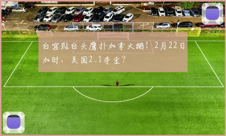 白宫贴白头鹰扑加拿大鹅！2月22日加时，美国2_1夺金？